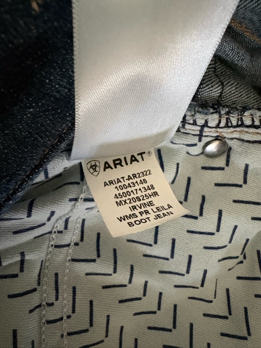 ARIAT R.E.A.L. Leila Perfect Rise Bootcut Jeans | Irvine | Size 34 Regular - Picture 7 of 8